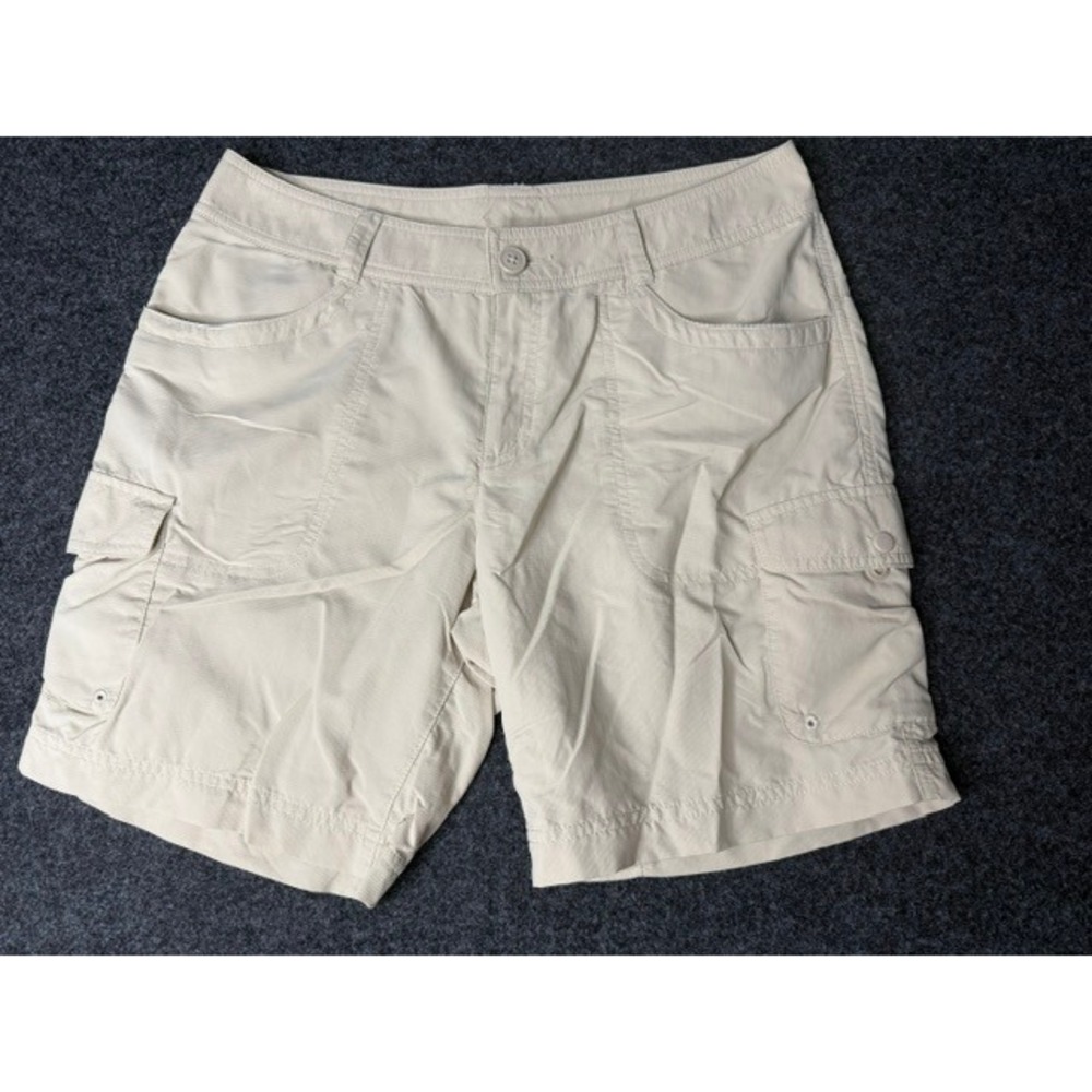 Columbia Omni-Wick Cargo Shorts Tan Khaki Hiking Outdoor Mens 34 Waist 8 Inseam